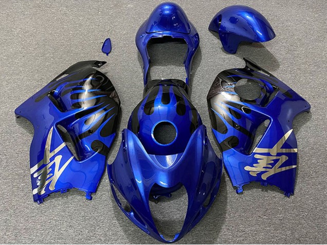 1996-2007 Suzuki GSXR 1300 Motorcycle Fairings - Deep Blue and Black Canada