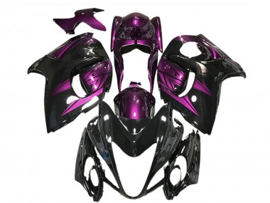 Purchase 2008-2020 Suzuki GSXR 1300 Motorcycle Fairings - Glossy Black and Deep Purple Canada