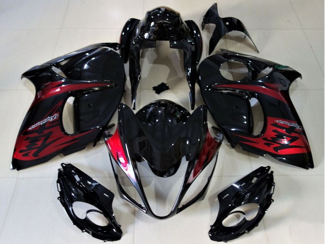 2008-2020 Suzuki GSXR 1300 Motorcycle Fairings - Glossy Black Candy Red Canada