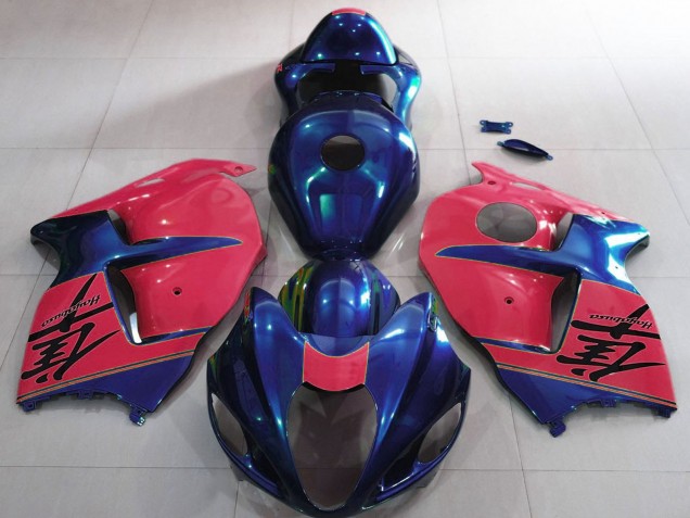 1996-2007 Suzuki GSXR 1300 Motorcycle Fairings - Glossy Blue and Red Canada