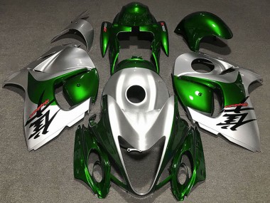 Purchase 2008-2020 Suzuki GSXR 1300 Motorcycle Fairings - Glossy Green and Silver Canada