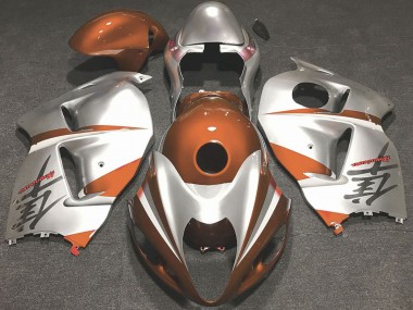 Purchase 1996-2007 Suzuki GSXR 1300 Motorcycle Fairings - Glossy Orange and Silver Canada