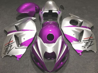 Purchase 1996-2007 Suzuki GSXR 1300 Motorcycle Fairings - Glossy Pink and Silver Canada