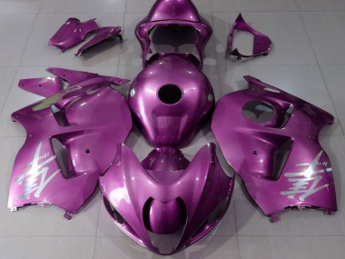 Purchase 1996-2007 Suzuki GSXR 1300 Motorcycle Fairings - Glossy Pink Silver Logo Canada