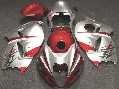 Purchase 1996-2007 Suzuki GSXR 1300 Motorcycle Fairings - Glossy Red and Silver Canada
