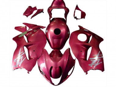 Purchase 1996-2007 Suzuki GSXR 1300 Motorcycle Fairings - Glossy Red Silver Logo Canada