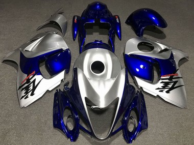 Purchase 2008-2020 Suzuki GSXR 1300 Motorcycle Fairings - Glossy Silver and Blue Canada