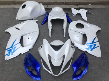 Purchase 2008-2020 Suzuki GSXR 1300 Motorcycle Fairings - Glossy White Blue Canada