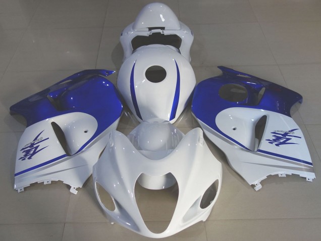 1996-2007 Suzuki GSXR 1300 Motorcycle Fairings - Glossy White Blue Canada