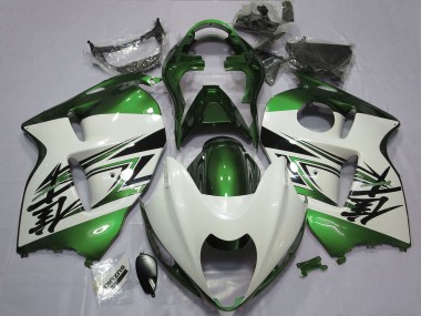 Purchase 1996-2007 Suzuki GSXR 1300 Motorcycle Fairings - Glossy White Green Canada