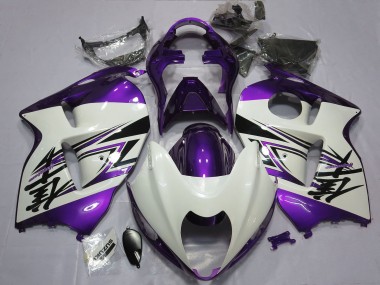 Purchase 1996-2007 Suzuki GSXR 1300 Motorcycle Fairings - Glossy White Purple Canada