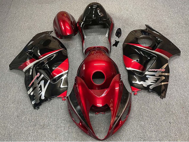 1996-2007 Suzuki GSXR 1300 Motorcycle Fairings - Maroon Red Black Style Canada