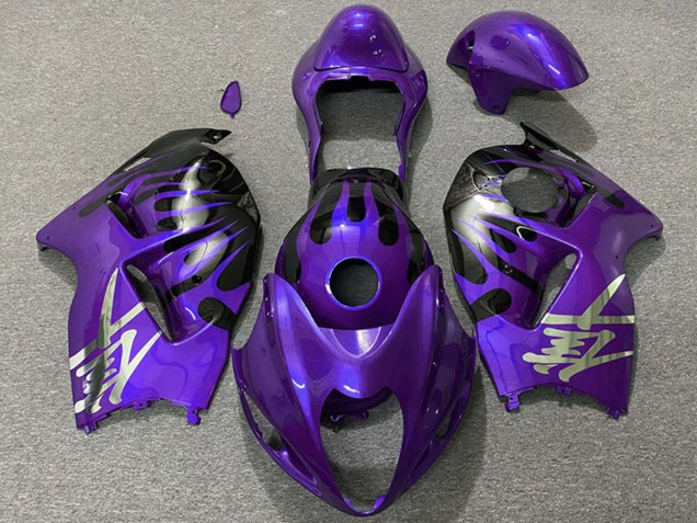 1996-2007 Suzuki GSXR 1300 Motorcycle Fairings - Purple and Black Canada