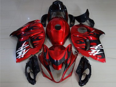 Purchase 2008-2020 Suzuki GSXR 1300 Motorcycle Fairings - Red Black Flame Canada