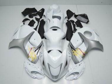 Purchase 2008-2020 Suzuki GSXR 1300 Motorcycle Fairings - White Silver Yellow Canada