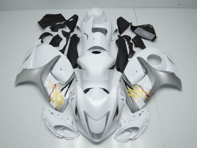 2008-2020 Suzuki GSXR 1300 Motorcycle Fairings - White Silver Yellow Canada