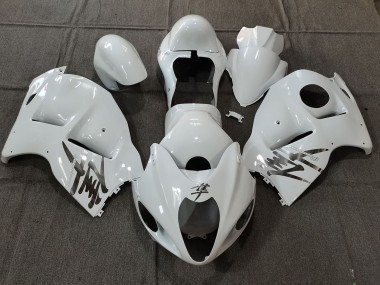Purchase 1996-2007 Suzuki GSXR 1300 Motorcycle Fairings - White OEM Style with Silver Decals Canada