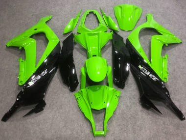 Purchase 2016-2020 Kawasaki ZX10R Abs Motorcycle Fairings - Green Glossy Black Canada