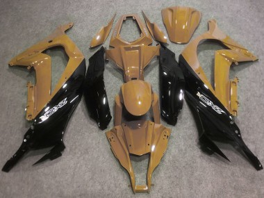 Purchase 2016-2020 Kawasaki ZX10R Motorcycle Fairings - Desert Tan Glossy Black Canada