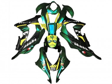 Purchase 2016-2020 Kawasaki ZX10R Motorcycle Fairings - Forest Green Yellow Shark 46 Canada