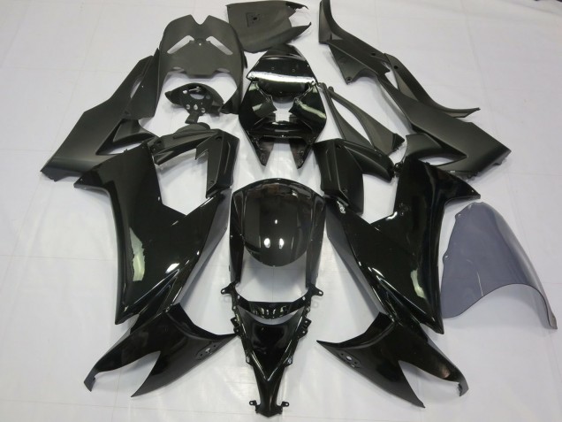 2008-2010 Kawasaki ZX10R Motorcycle Fairings - Glossy Black Matte Black Canada