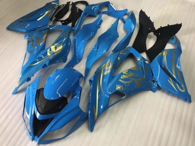 Purchase 2016-2020 Kawasaki ZX10R Motorcycle Fairings - Blue Gold Canada