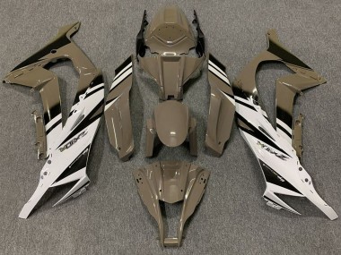 Purchase 2011-2015 Kawasaki ZX10R Motorcycle Fairings - Brown White Black Canada