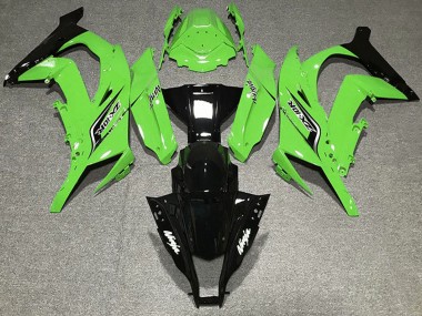 Purchase 2011-2015 Kawasaki ZX10R Motorcycle Fairings - Green Glossy Black Canada