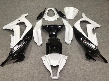 Purchase 2011-2015 Kawasaki ZX10R Motorcycle Fairings - White Glossy Black Canada