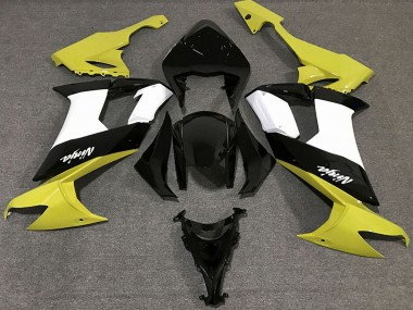 Purchase 2008-2010 Kawasaki ZX10R Motorcycle Fairings - Glossy Yellow Black and White Canada