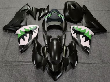 Purchase 2004-2005 Kawasaki ZX10R Motorcycle Fairings - Matte Black and Green Canada