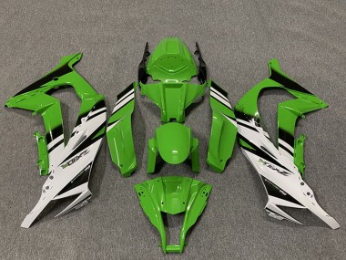 Purchase 2011-2015 Kawasaki ZX10R Motorcycle Fairings - Green White Glossy Black OEM Style Canada