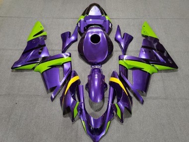 Purchase 2004-2005 Kawasaki ZX10R Motorcycle Fairings - Purple Green and Yellow Canada