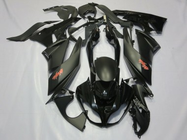 Purchase 2009-2012 Kawasaki ZX6R Motorcycle Fairings - Matte Black Glossy Black Red Ninja Canada
