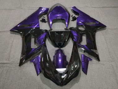 Purchase 2005-2006 Kawasaki ZX6R Motorcycle Fairings - Purple Glossy Black Canada