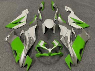 Purchase 2019-2022 Kawasaki ZX6R Motorcycle Fairings - White Silver Green Canada