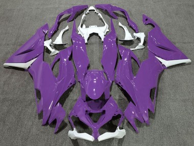 Purchase 2019-2022 Kawasaki ZX6R Motorcycle Fairing - White Purple Canada