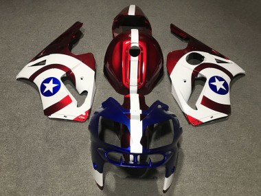 Purchase 2002-2006 Kawasaki ZX12R Motorcycle Fairings - Red Blue White Star Captain America Canada