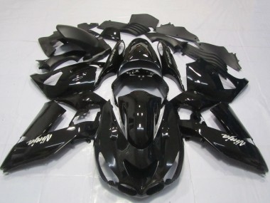 Purchase 2006-2011 Kawasaki ZX14R Motorcycle Fairings - Glossy Black White Ninja Canada