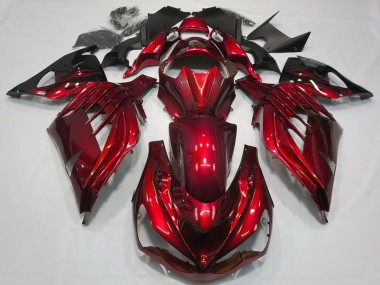 Purchase 2012-2024 Kawasaki ZX14R Motorcycle Fairing - Red Glossy Black Canada