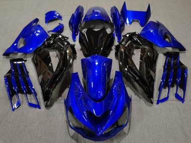 Purchase 2012-2024 Kawasaki ZX14R Motorcycle Fairing - Blue Glossy Black Canada