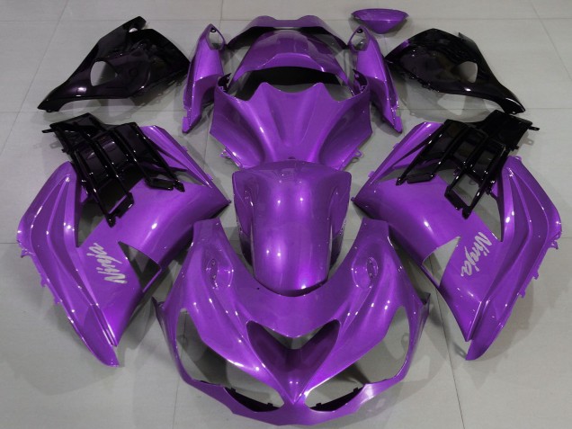 2012-2024 Kawasaki ZX14R Motorcycle Fairing - Purple Black Canada