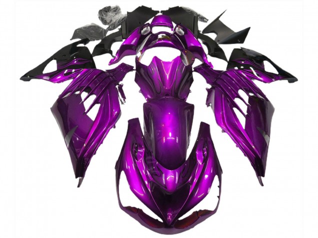 2012-2024 Kawasaki ZX14R Motorcycle Fairings - Purple Black Canada