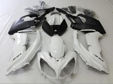 Purchase 2009-2011 Kawasaki Ninja ER6F Motorcycle Fairings - Glossy White Matte Black Canada
