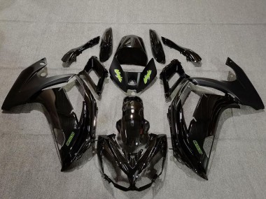 Purchase 2009-2011 Kawasaki Ninja 650R Motorcycle Fairings - Glossy Black Green Canada