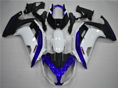 Purchase 2009-2011 Kawasaki Ninja 650R Motorcycle Fairings - White Blue Matte Black Canada