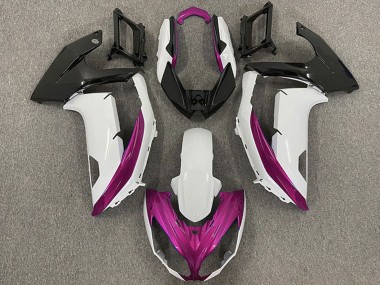 Purchase 2009-2011 Kawasaki Ninja 650R Motorcycle Fairings - White Magenta Matte Black Canada