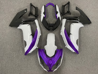 Purchase 2009-2011 Kawasaki Ninja 650R Motorcycle Fairings - White Purple Matte Black Canada