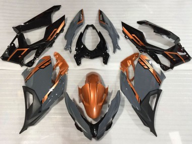 Purchase 2018-2024 Kawasaki Ninja 400 Motorcycle Fairings - Orange Nardo Grey Glossy Black Canada