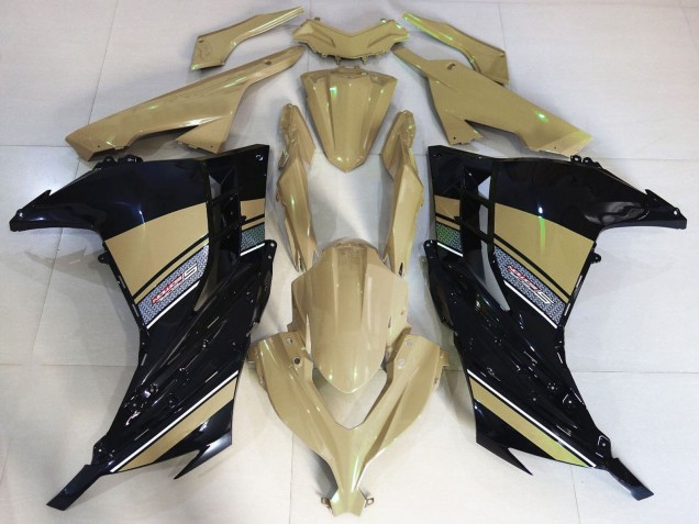 2013-2017 Kawasaki Ninja 300 Motorcycle Fairings - Desert Tan Black Canada